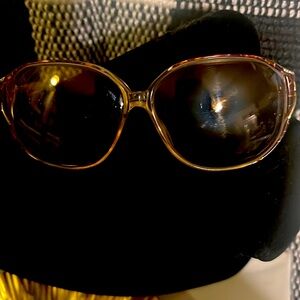 Vintage Givenchy Eyeglass Frames Round Russet 135